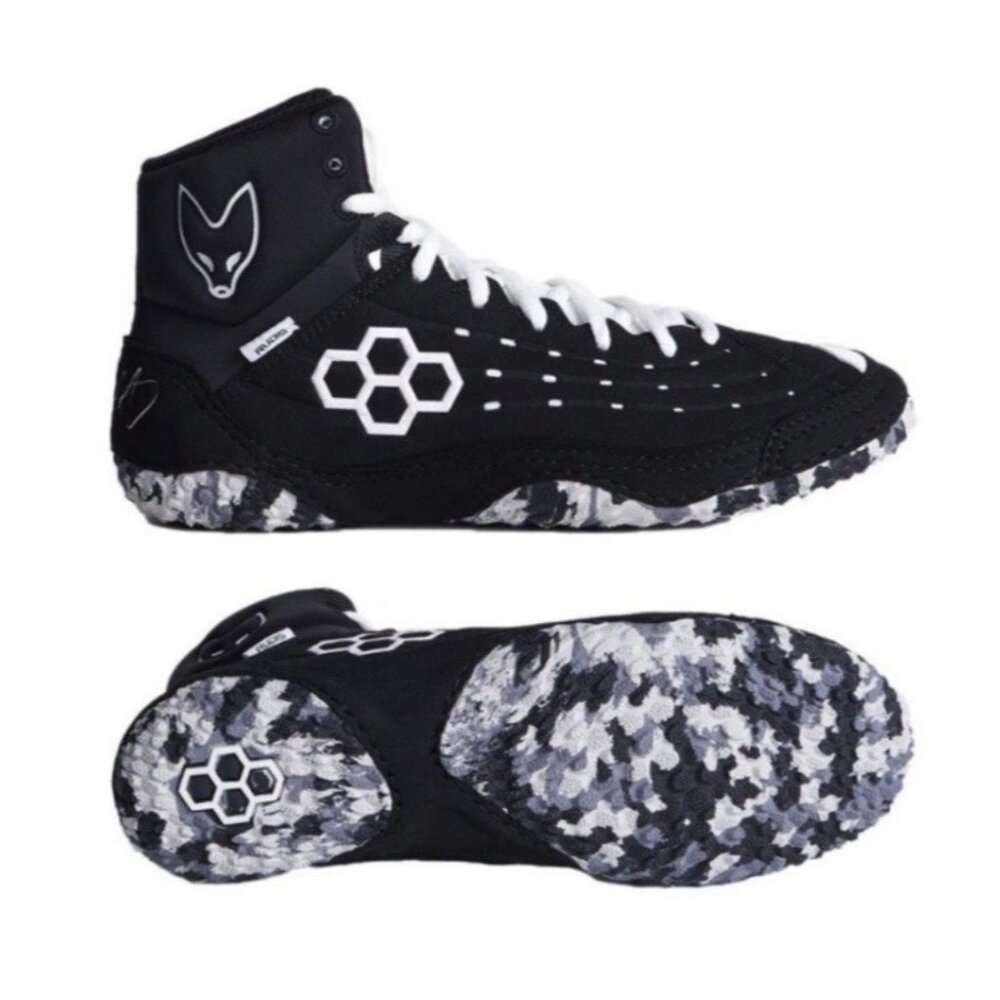 Rudis SF Tbilisi 2.0 Wrestling Shoes Men's Black White Boxing MMA Size 8.5